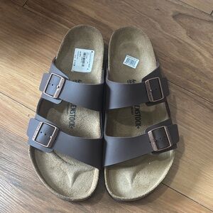 Birkenstock Dark Brown Double-Strap Sandals